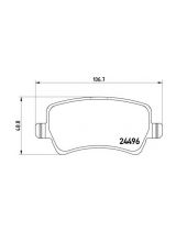 BREMBO P86021 Колодки дисковые 4 шт