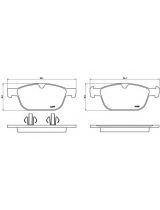BREMBO P86023 Колодки дисковые 4 шт