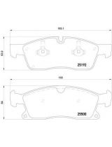 BREMBO P50109 Колодки дисковые 4 шт