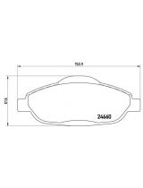 BREMBO P61101 Колодки дисковые 4 шт