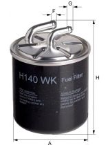 Hengst H140WK Фильтр топливный