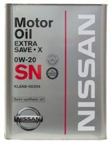 Моторное масло NISSAN KLAN8-00204 SN EXTRA SAVE X 0W-20 4л