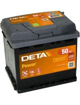 DETA Аккумулятор Power DB501 450А (50 А/ч)
