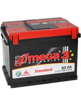 A-mega Аккумулятор Standard 61 R низкая 510А (61 А/ч)