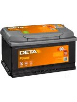 DETA Аккумулятор Power DB802 700А (80 А/ч)