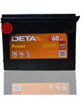 DETA Аккумулятор Power DB608 640А (60 А/ч)
