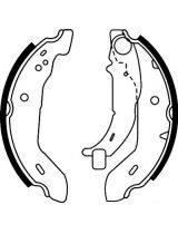 AP 07480 Колодки барабанные задние