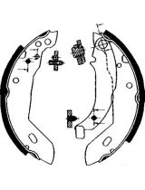 AP 04670 Колодки барабанные задние