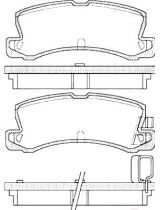 AP 05P1125 Колодки дисковые задние