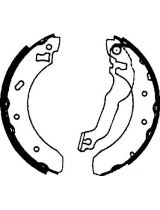 AP 06770 Колодки барабанные задние