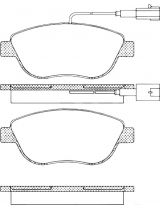 AP 05P764 Колодки дисковые передние