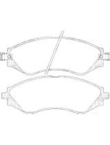 AP 05P729 Колодки дисковые передние