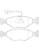 AP 05P1204 Колодки дисковые