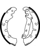 AP 08200 Колодки барабанные задние