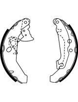 AP 07560 Колодки барабанные задние