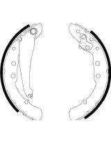 AP 06850 Колодки барабанные задние