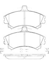 AP 05P615 Колодки дисковые передние