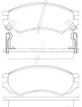 AP 05P1008 Колодки дисковые передние