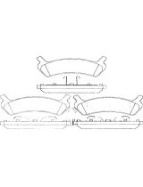 AP 05P1039 Колодки дисковые задние