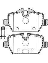 AP 05P1249 Колодки дисковые задние