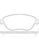 AP 05P807 Колодки дисковые передние