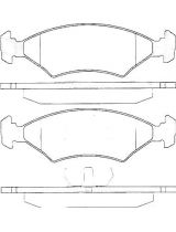 AP 05P233 Колодки дисковые передние