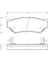 TRW GDB1174 Колодки дисковые