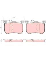 TRW GDB2013 Колодки дисковые передние