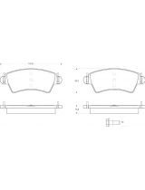 TRW GDB1501 Колодки дисковые