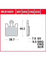 TRW MCB742CRQ Колодки дисковые передние