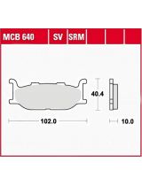 TRW MCB640 Колодки дисковые передние