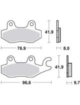 TRW MCB604 Колодки дисковые задние