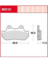 TRW MCB512SV Колодки дисковые передние