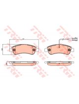 TRW GDB2068 Колодки дисковые