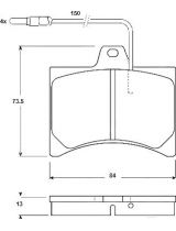 TRW GDB276 Колодки дисковые передние