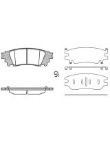 REMSA 163600 Колодки дисковые