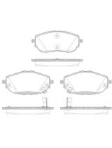 REMSA 1561.02 Колодки дисковые	передние