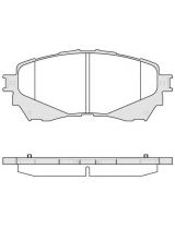 REMSA 1538.04 Колодки дисковые	передние