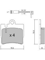 Trusting 6130W Колодки дисковые