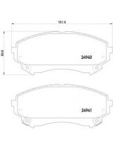 Textar 2494001 Колодки дисковые