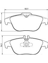 Textar 2425401 Колодки дисковые задние