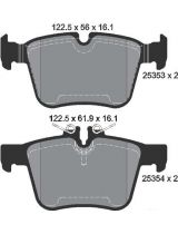 Textar 2535301 Колодки дисковые задние