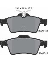 Textar 2521801 Колодки дисковые задние