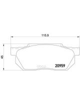 Textar 2095901 Колодки дисковые