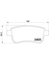 Textar 2482001 Колодки дисковые задние