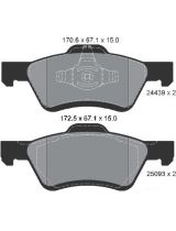 Textar 2443901 Колодки дисковые передние