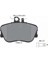 Textar 2143906 Колодки дисковые