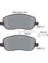 Textar 2026101 Колодки дисковые передние