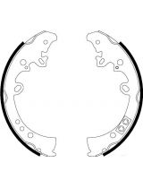 Textar 91066300 Колодки барабанные задние