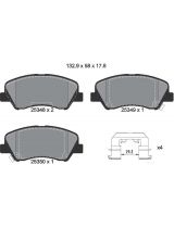 Textar 2534801 Колодки дисковые передние